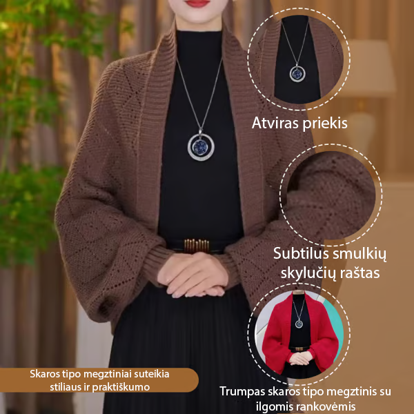 Universalus megztas šalikas / megztinis