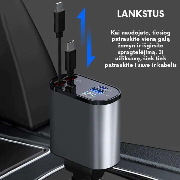 FastCharge™ automobilinis greitas įkroviklis