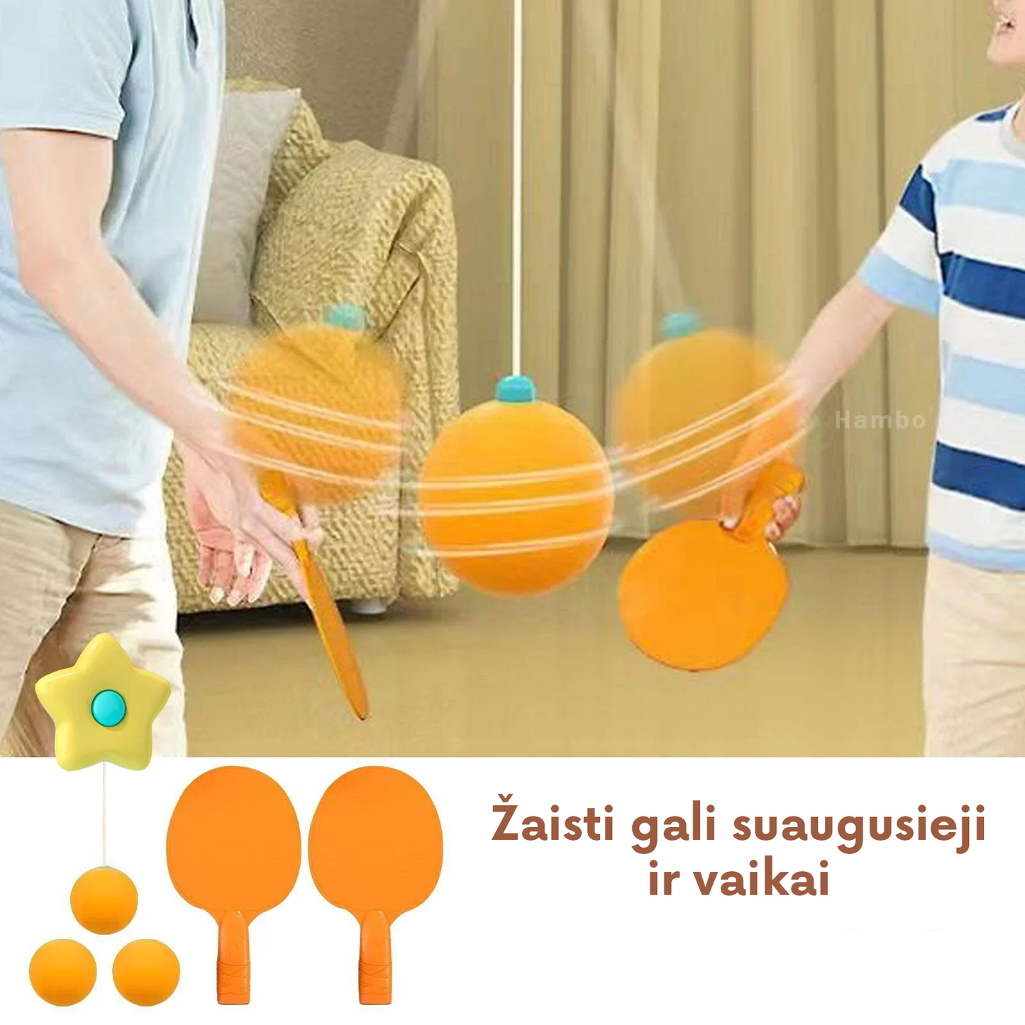 Pakabinamas PingPong™ žaidimas vaikams