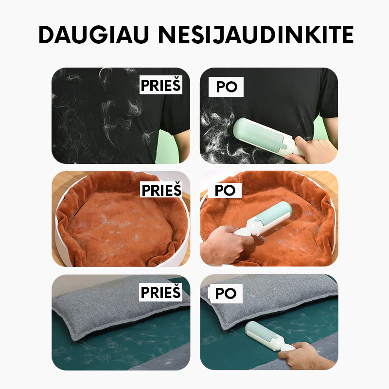 Augintinių plaukų šalinimo volelis