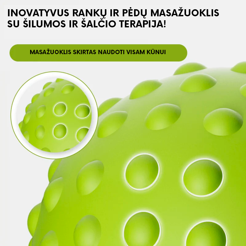 Inovatyvus rankų ir pėdų masažuoklis