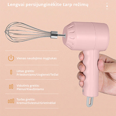 Belaidis elektrinis mikseris