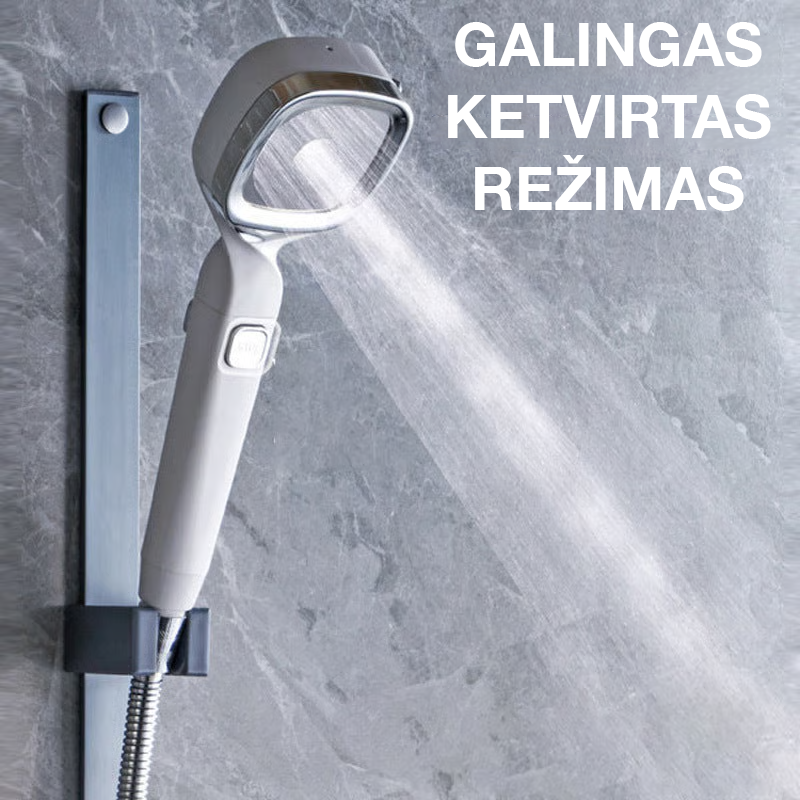 4 režimų dušo galvutė