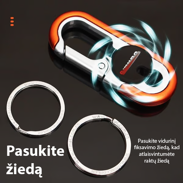Universalus raktų pakabukas