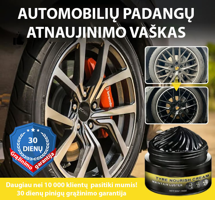 Aukštos kokybės padangų atnaujinimo vaškas