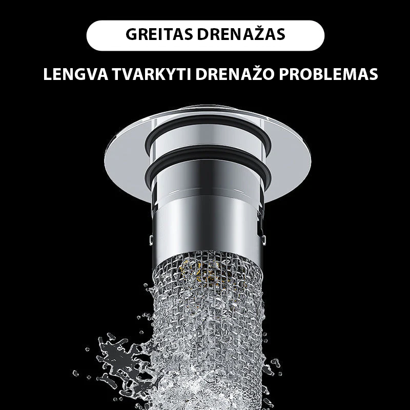 Kriauklės nuotekų filtras