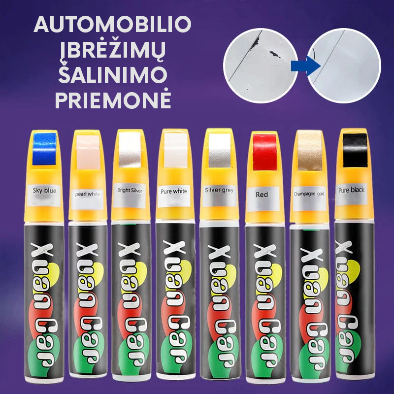 Automobilio įbrėžimų šalinimo priemonė