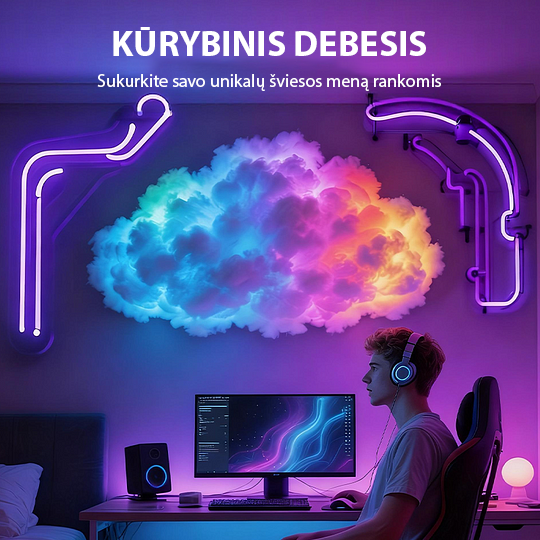 „Thundercloud LED“ dekoracija