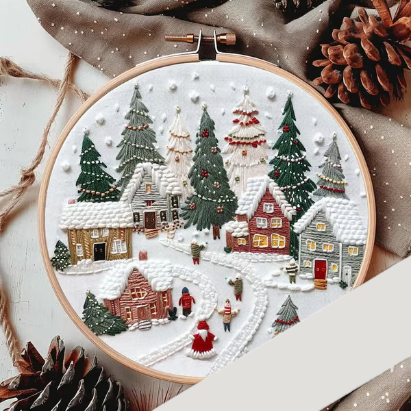 Kalėdinis siuvinėjimo rinkinys