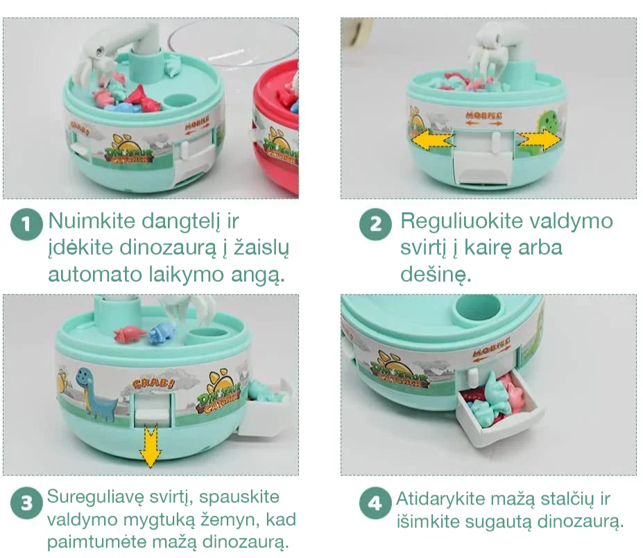 Mini Dinozaurų Gaudyklė