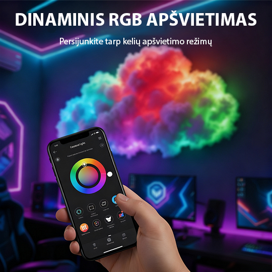 „Thundercloud LED“ dekoracija