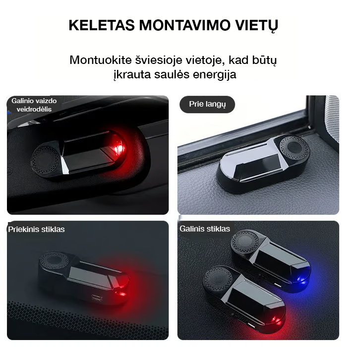 Automobilio saulės energijos apsaugos prietaisas
